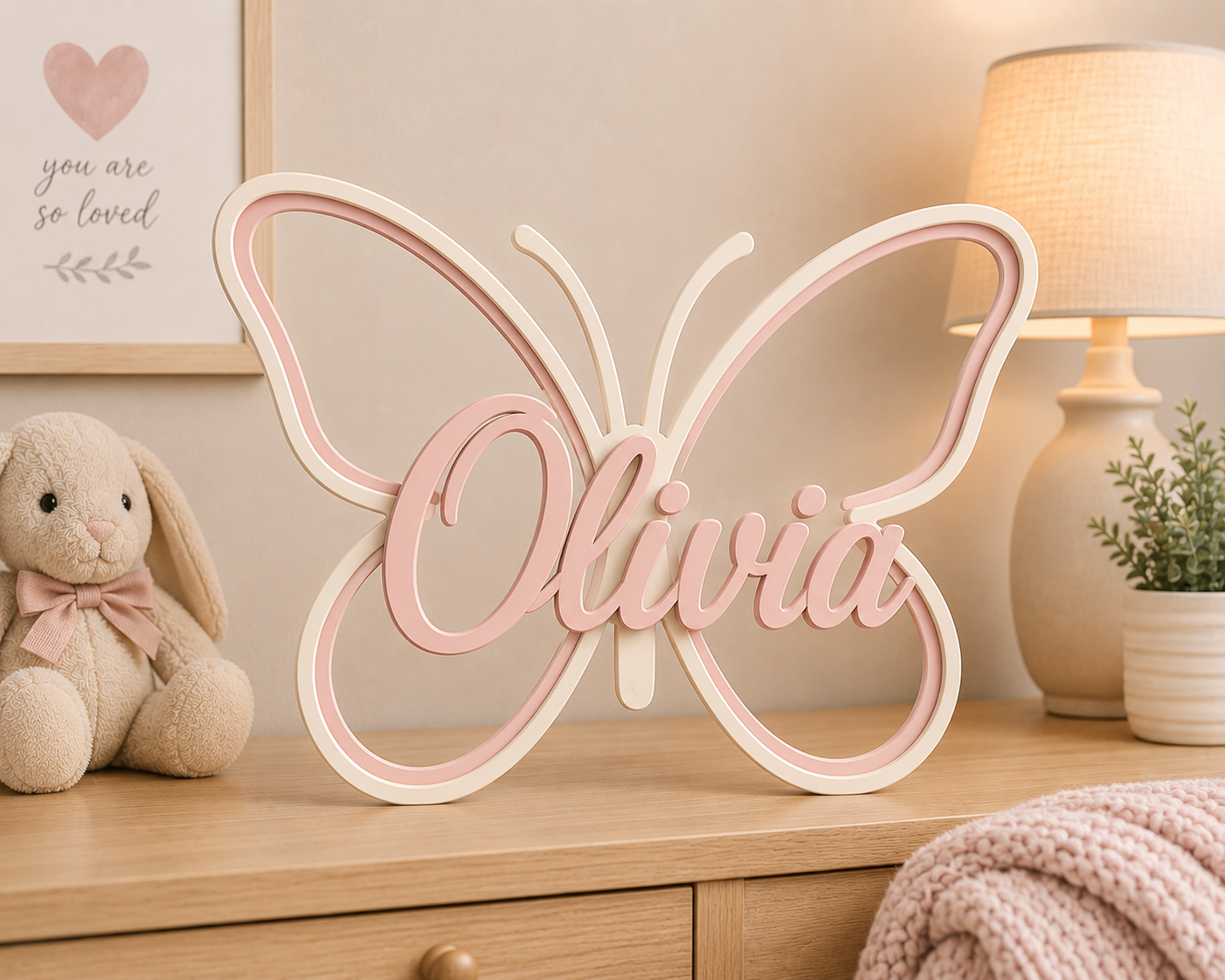 Butterfly Name Sign